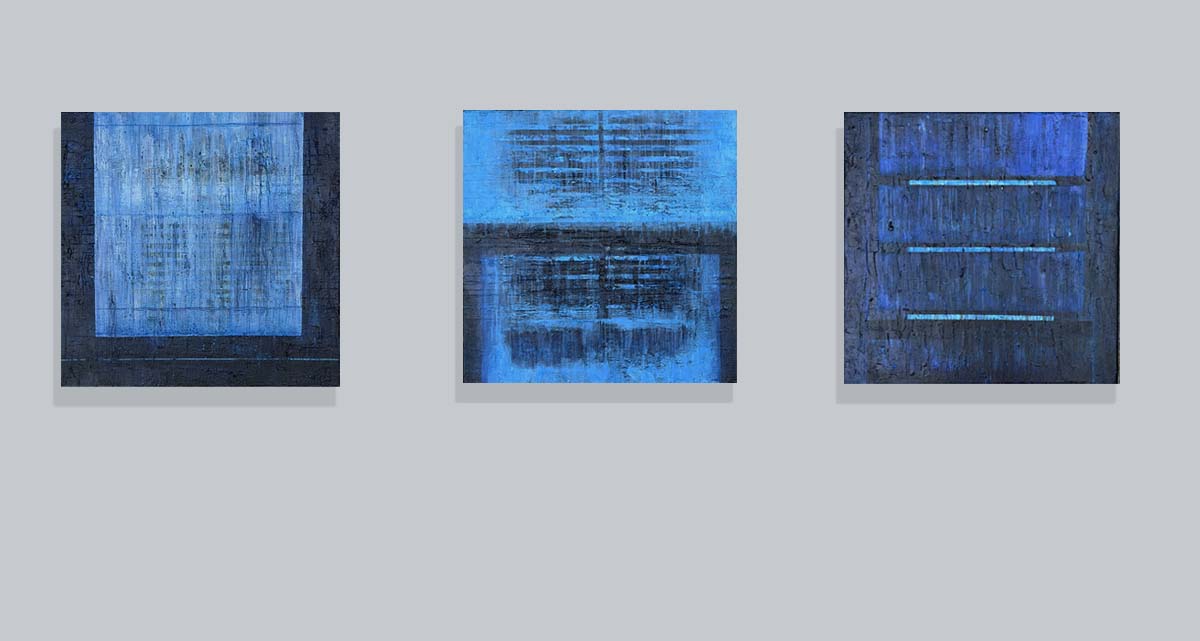 3 acrylic paintings