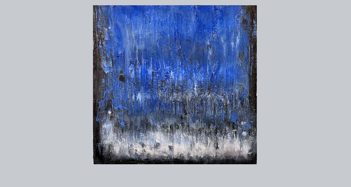 Oil on canvas black and white